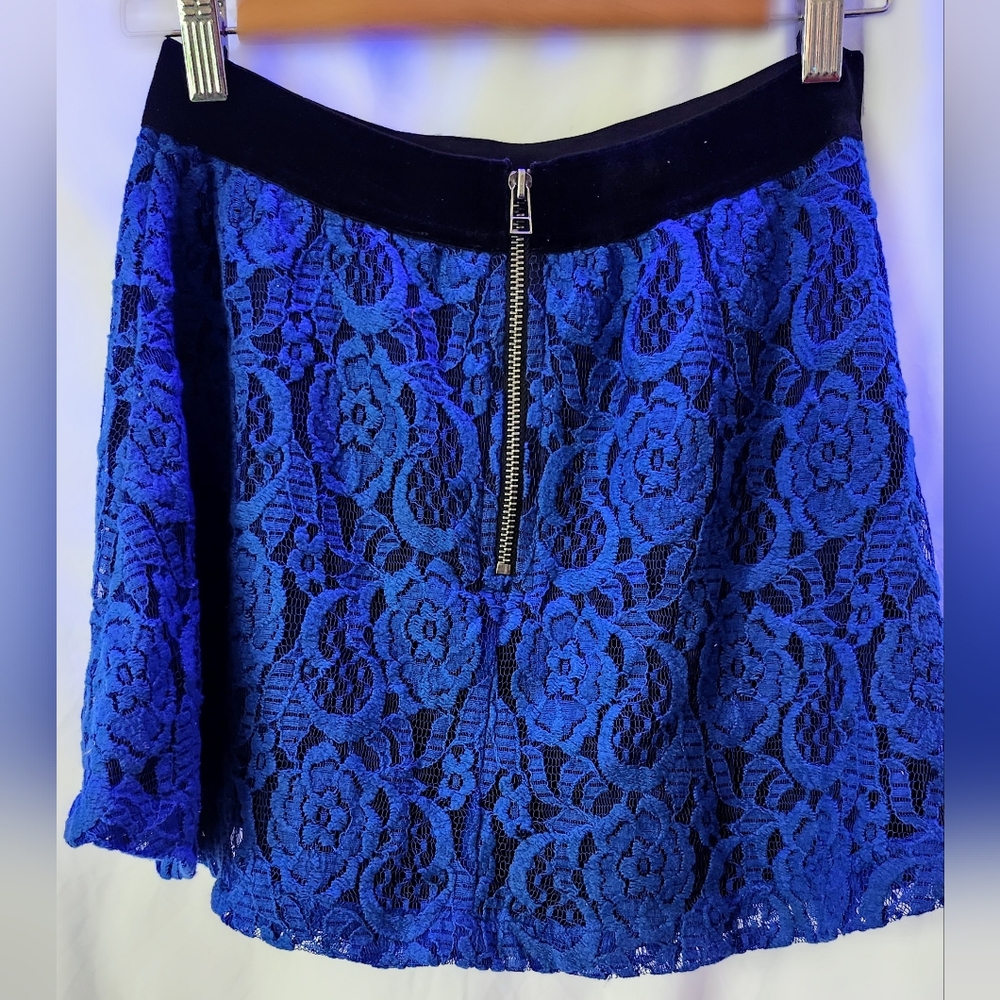 Aeropostale Blue Lace Skirt Small image 3